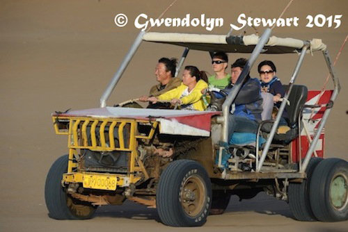 Kumtag Desert Buggy, Xinjiang, China, Photographed by Gwendolyn Stewart, c. 2015; All Rights Reserved